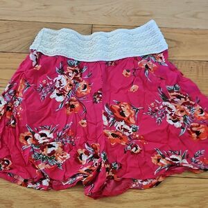 Stoosh Pink Floral Shorts